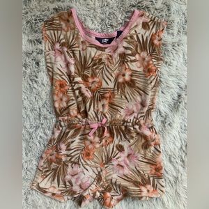 Girls terry cloth romper coverup landsend size Medium.